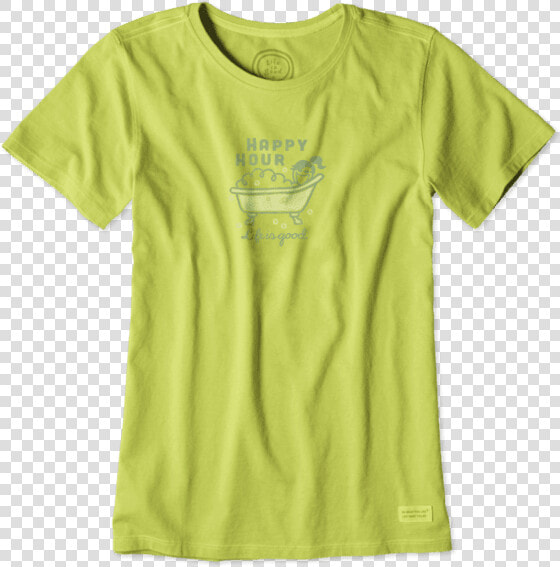 Women S Happy Hour Bubble Bath Crusher Tee   Life Is Good Van T Shirts  HD Png DownloadTransparent PNG