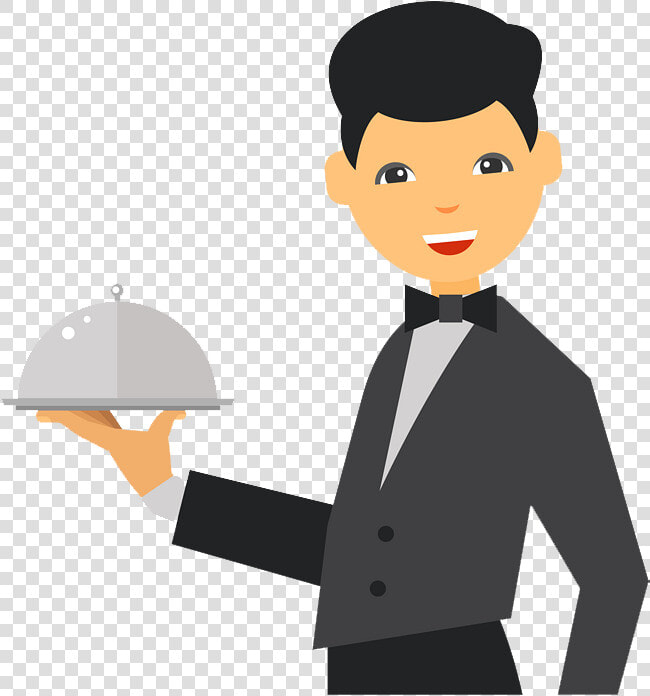 Waiter Png Free Background   Cartoon Transparent Waiter Png  Png DownloadTransparent PNG
