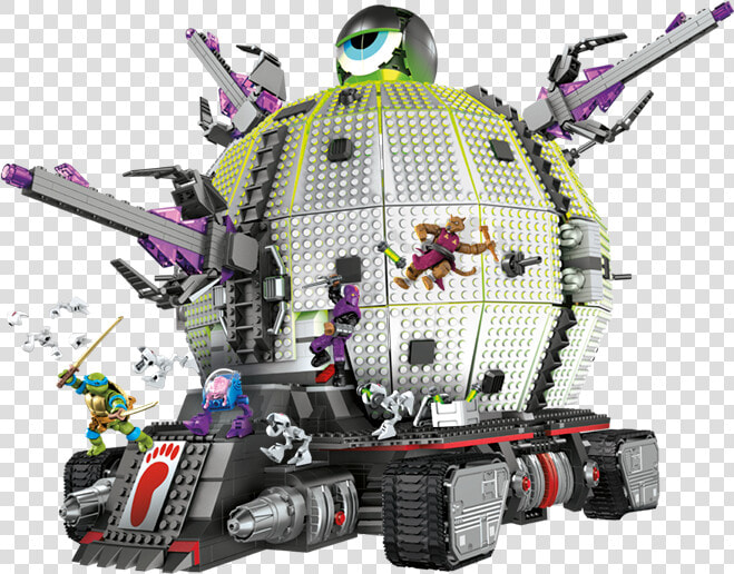 Teenage Mutant Mega Turtles Krang Donatello Technodrome   Mega Bloks Teenage Mutant Ninja Turtles Tmnt Exclusive  HD Png DownloadTransparent PNG