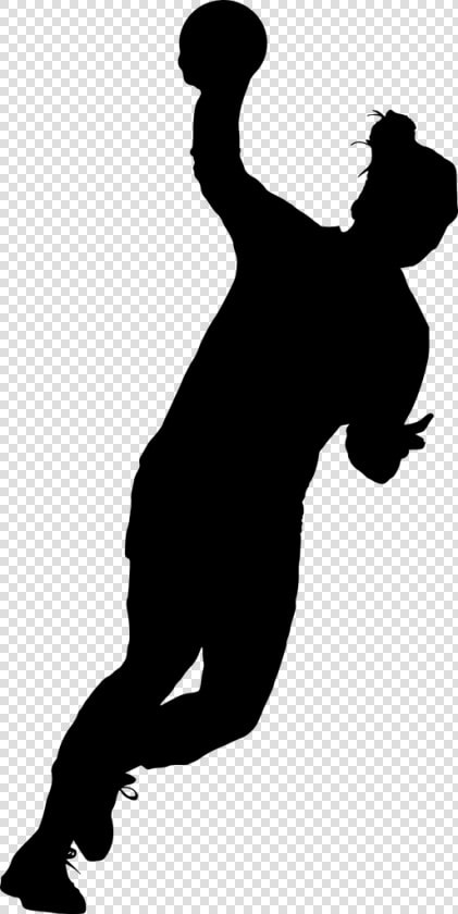 Silhouette Sport Clip Art   Free Handball Silhouette  HD Png DownloadTransparent PNG