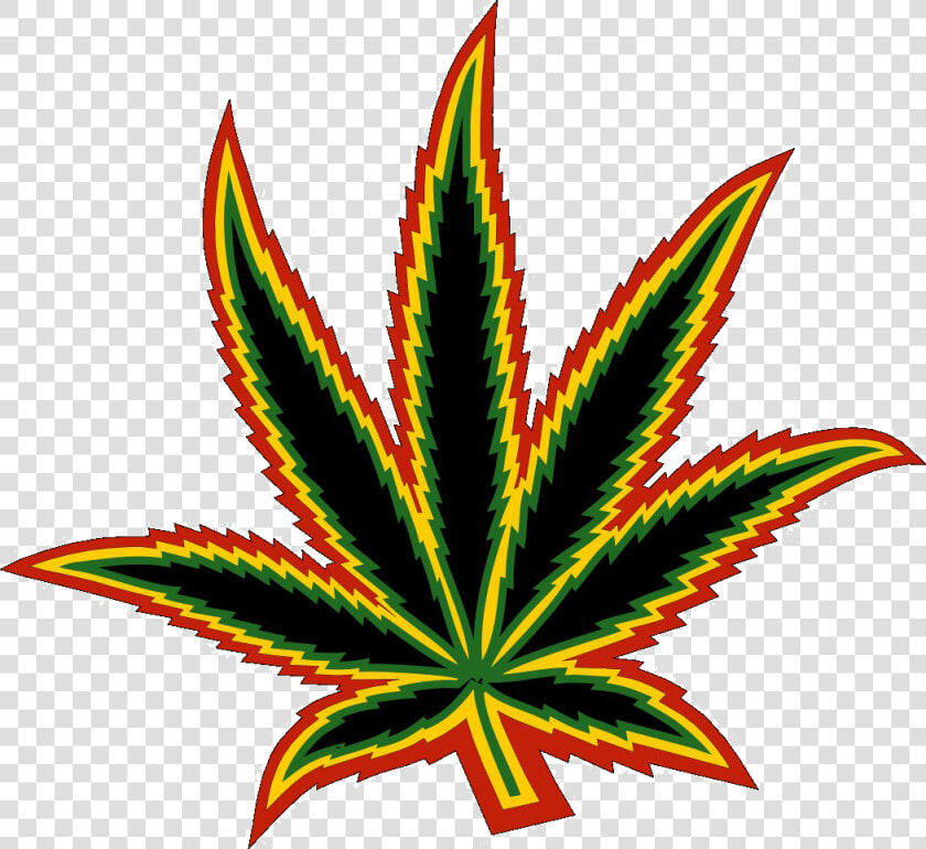 Cannabis Leaf Multicolor Clipart Image   Png Weed  Transparent PngTransparent PNG