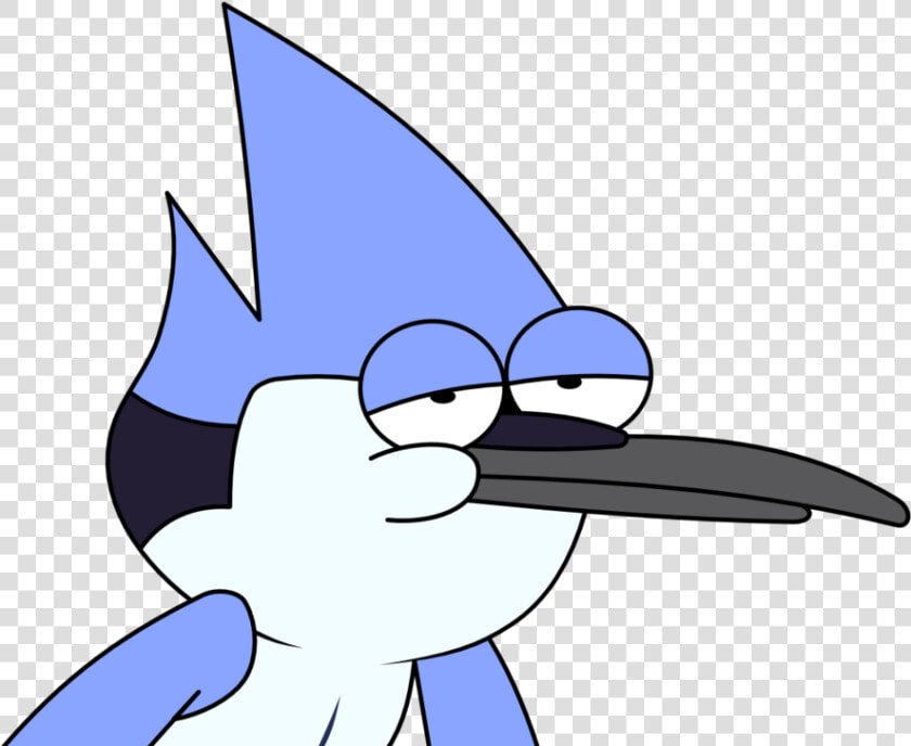 Mordecai Regular Show Face  HD Png DownloadTransparent PNG