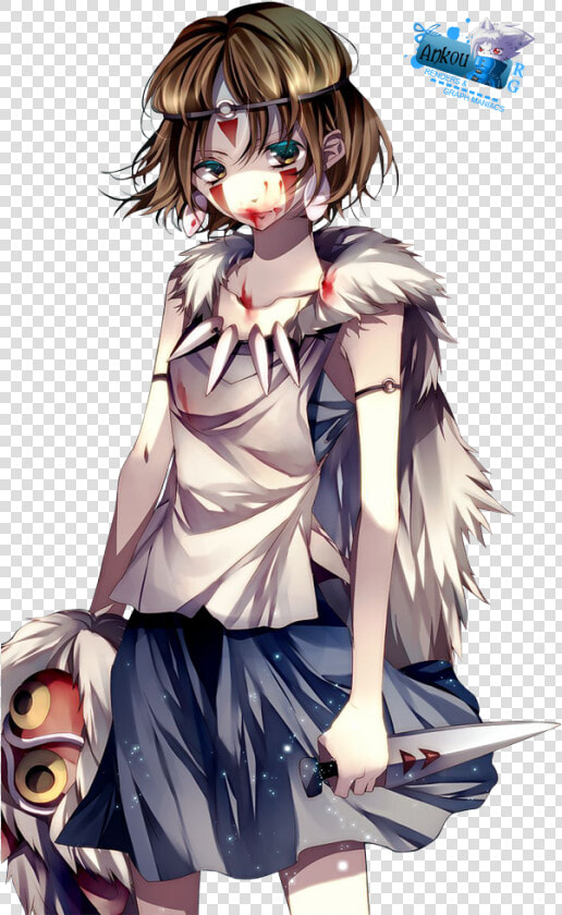 Princess Mononoke  Inuzuka  And San Image   Princesse Mononoke Fanart  HD Png DownloadTransparent PNG
