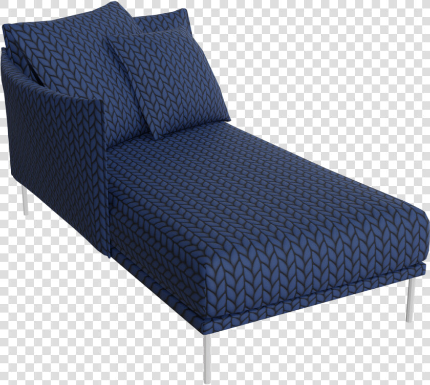 Preview Of Gentry Blue Chaise Lounge Short Armrest   Bed Frame  HD Png DownloadTransparent PNG