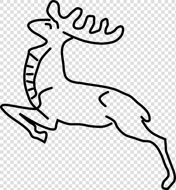 Clip Art Vector Graphics Gazelle Deer Portable Network   Gazal Black And White  HD Png DownloadTransparent PNG