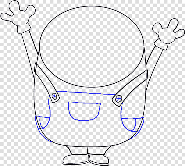 How To Draw Bob The Minion   Minions Family Step By Step Drawing  HD Png DownloadTransparent PNG