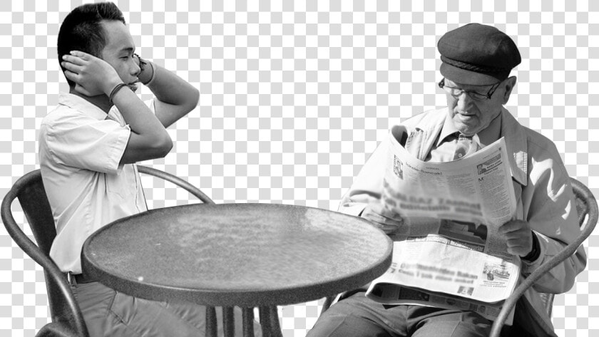 Reading Newspaper  HD Png DownloadTransparent PNG