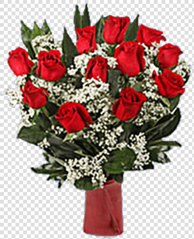 Valentine S Day Bouquet Love You Forever 12 Red Roses   Rosa X Oso Easy Double Red  HD Png DownloadTransparent PNG