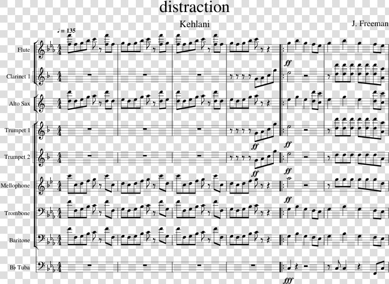 Distraction Kehlani Sheet Music  HD Png DownloadTransparent PNG