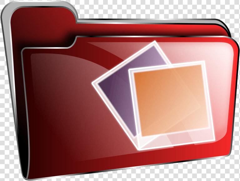 Folder Icon Red Photos   Red Music Folder Icon  HD Png DownloadTransparent PNG