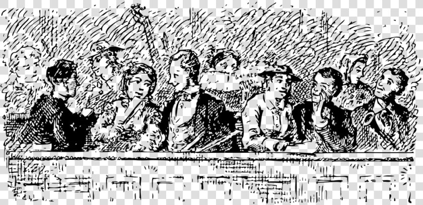 People Talking Png Black And White   Church Choir Clip Art  Transparent PngTransparent PNG