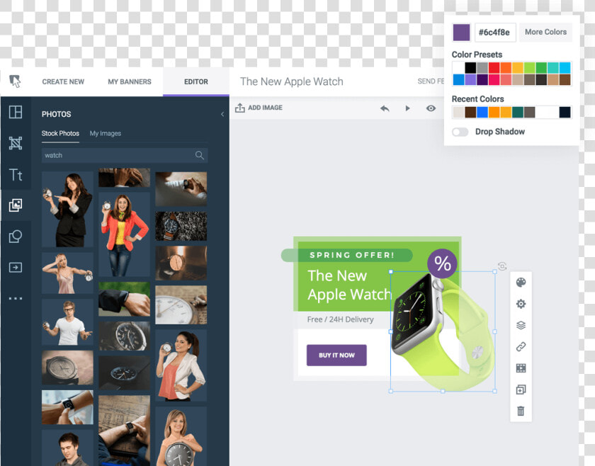 Easy To Use  Drag And Drop Banner Maker   Features Banner  HD Png DownloadTransparent PNG