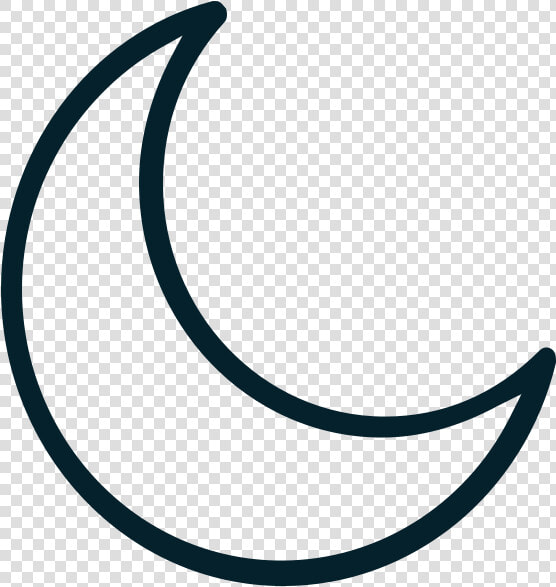 Moon Icon   White Half Moon Shape  HD Png DownloadTransparent PNG