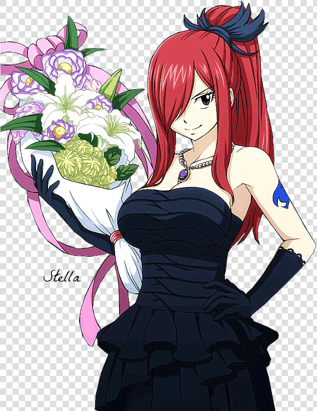 Erza And Strawberry Cake   Png Download   Fairy Tail Erza And Mira  Transparent PngTransparent PNG