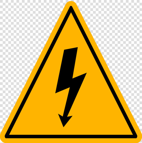 Electricity Hazard Sign High Safety Voltage Clipart   Safety Signs High Voltage  HD Png DownloadTransparent PNG