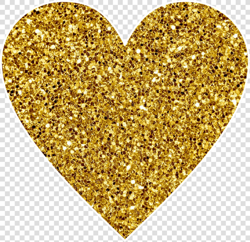  heart  gold  glitter  goldenheart  heartgold  yellowheart   Glitter Yellow Heart  HD Png DownloadTransparent PNG