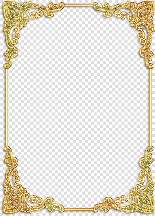 Margens De Convite De Casamento Dourado  HD Png DownloadTransparent PNG
