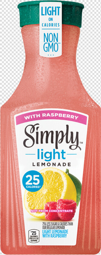 Simply Light Lemonade With Raspberry   Orange Juice Png Bottle  Transparent PngTransparent PNG