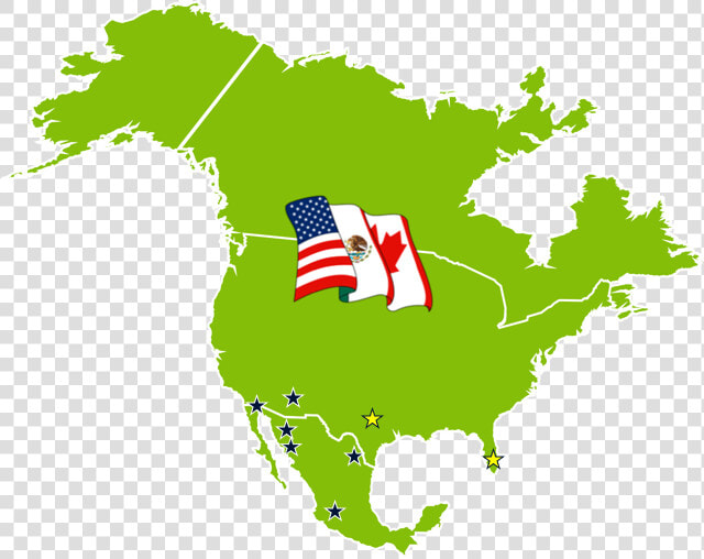 Offices   Everscale Group   North America Map Modern  HD Png DownloadTransparent PNG