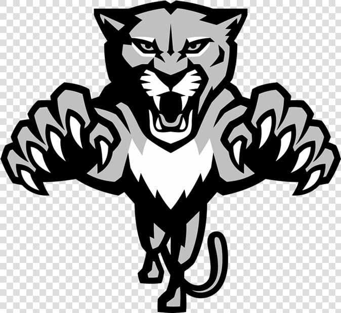 Florida Panthers Logo Black And White   Png Download   Florida Panther Logo Black And White  Transparent PngTransparent PNG