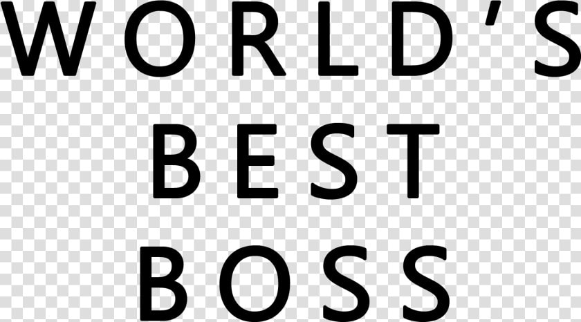 Worlds Best Boss The Office   Black and white  HD Png DownloadTransparent PNG