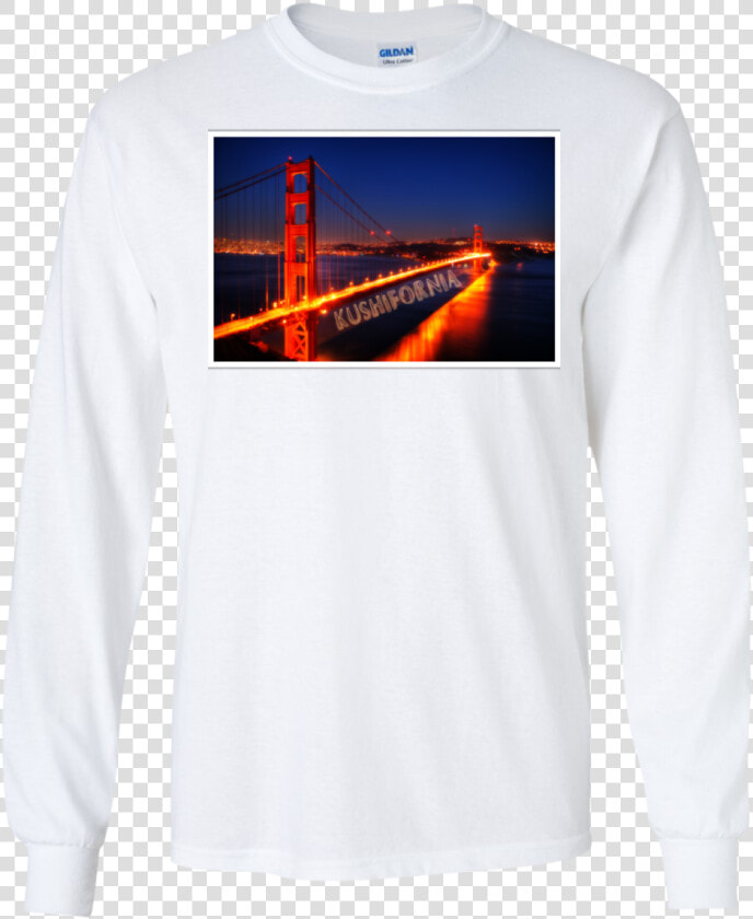 Golden Gate Bridge Long Sleeve   Self anchored Suspension Bridge  HD Png DownloadTransparent PNG