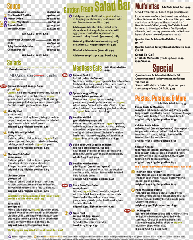 Jason S Deli Menu   Jason  39 s Deli Menu  HD Png DownloadTransparent PNG