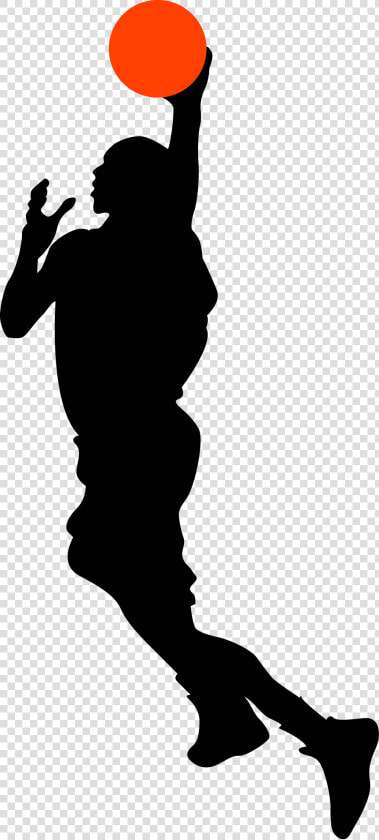 Transparent Basketball Silhouette Png   Guy Shooting Basketball Png  Png DownloadTransparent PNG