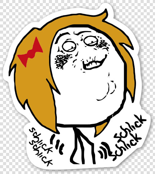 Fap Fap Schlick Chic Rage Face Sticker   Fap Meme  HD Png DownloadTransparent PNG