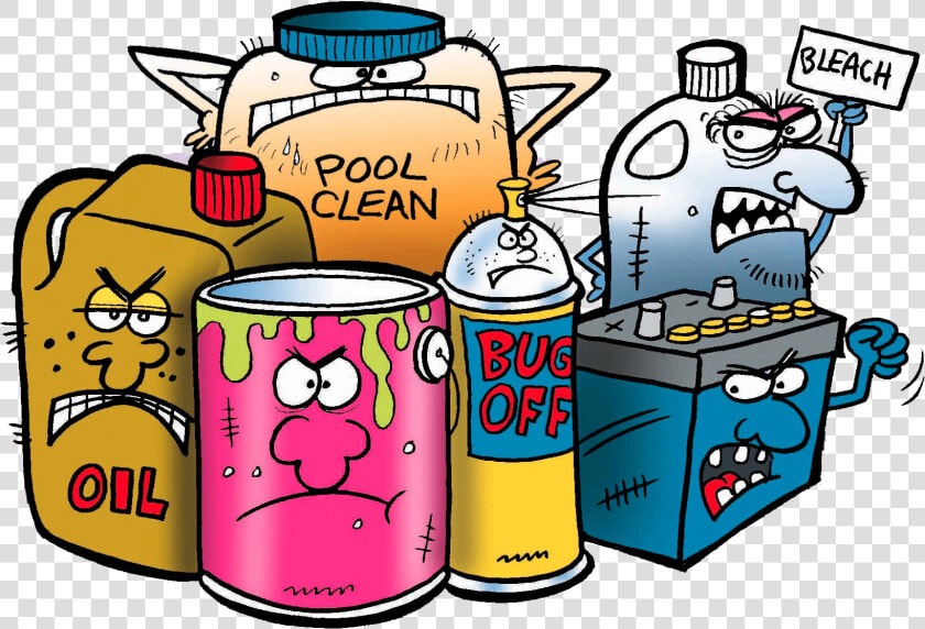 Household Hazardous Chemicals Clipart   Png Download   Household Hazardous Waste Cartoon  Transparent PngTransparent PNG