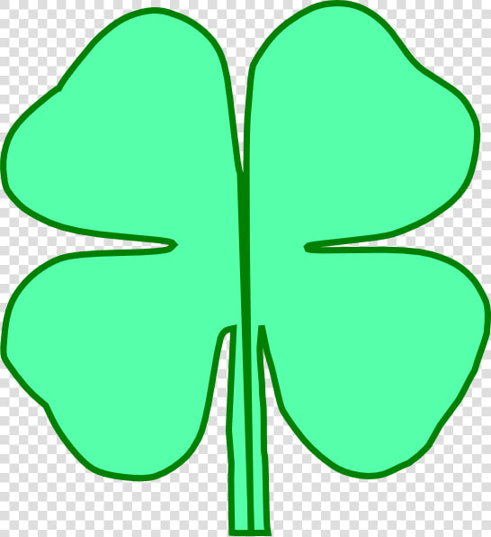 4 Leaf Clover Divided In Half Clip Art  HD Png DownloadTransparent PNG