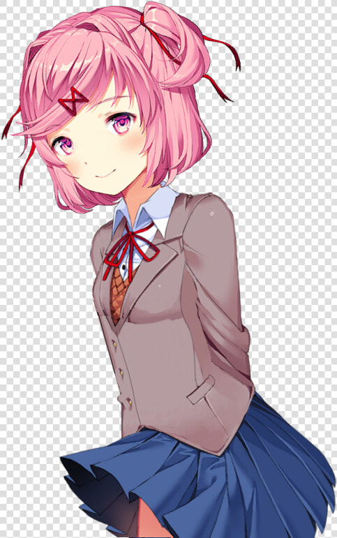 Natsuki  But It S Monika   Doki Doki Literature Club Natsuki  HD Png DownloadTransparent PNG
