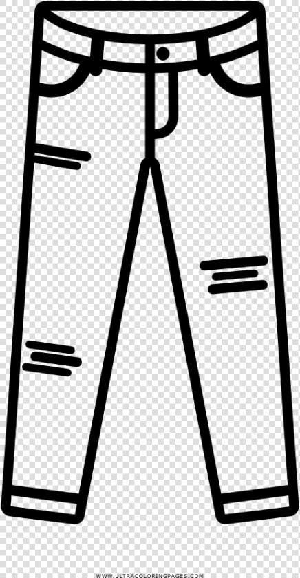 Ripped Jeans Coloring Page  HD Png DownloadTransparent PNG