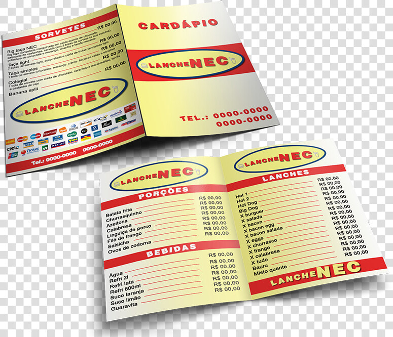 Cardapio Impresso Png  Transparent PngTransparent PNG