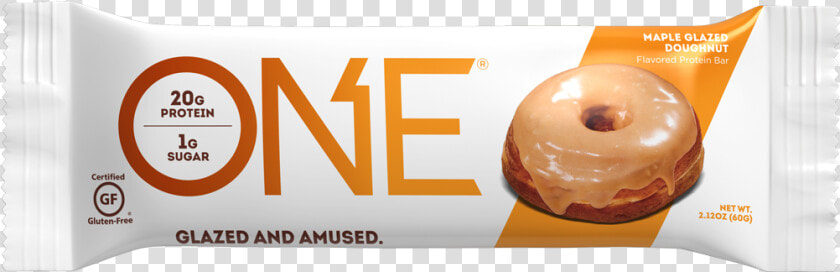 One Bars Maple Glazed Doughnut Protein Bar   Ciambella  HD Png DownloadTransparent PNG