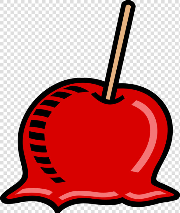 Vector Illustration Of Candy Apple Covered In Hard  HD Png DownloadTransparent PNG