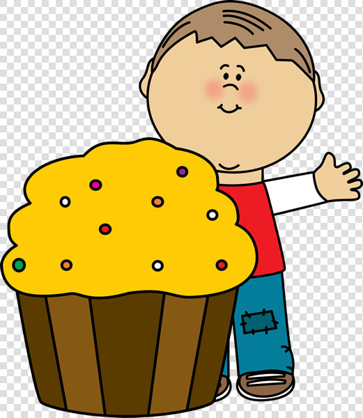 Cupcake Clip Art   Boy With Cupcake Clipart  HD Png DownloadTransparent PNG