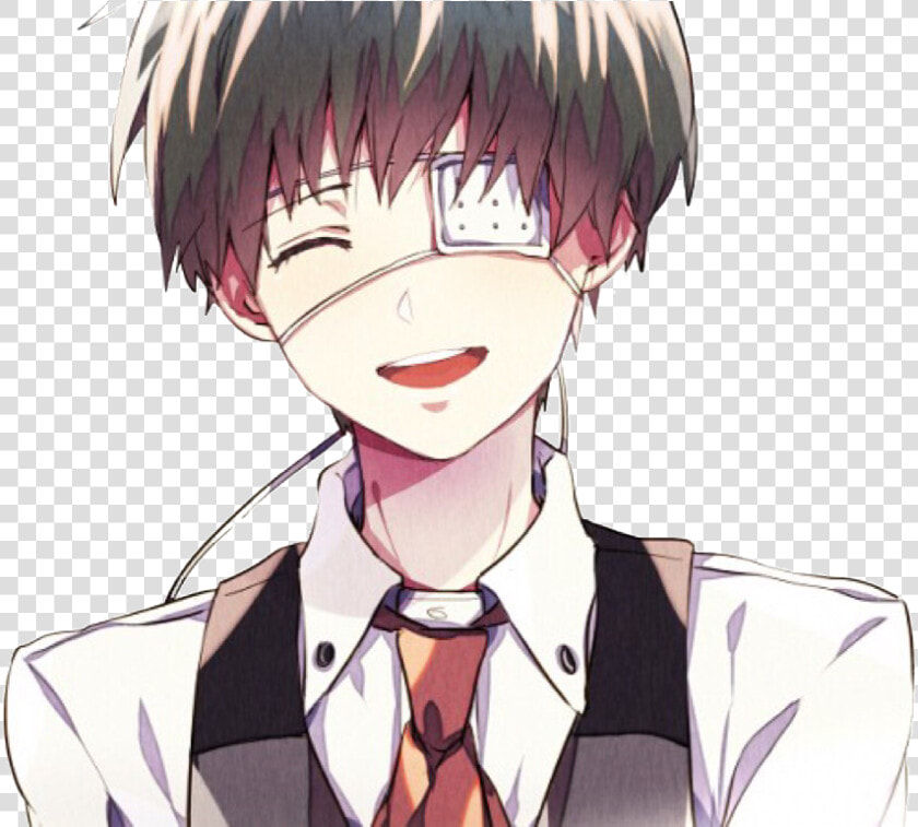 Tokyo Ghoul Ken Kaneki Sticker Tokyoghoul Kanekiken   Tokyo Ghoul Kaneki Smile  HD Png DownloadTransparent PNG