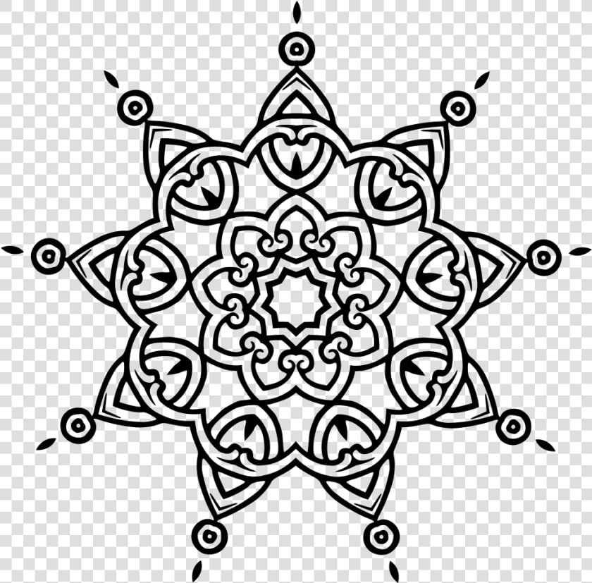 Rangoli Black And White  HD Png DownloadTransparent PNG