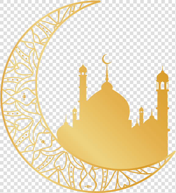 Religion Islam Golden Moon Religious Motifs Transprent   Half Ramadan Moon Png  Transparent PngTransparent PNG