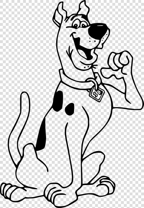 Scooby Doo Printables Coloring   Transparent Cartoons   Scooby Doo Line Drawings  HD Png DownloadTransparent PNG