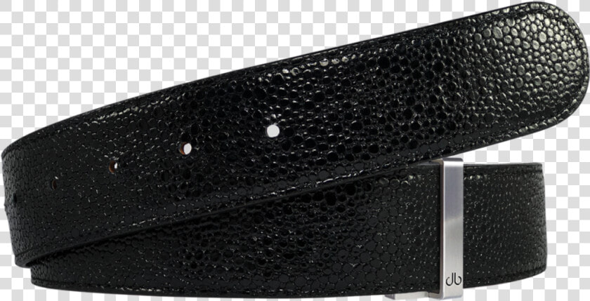 Shiny Black Stingray Textured Leather Belt   Stingray Belt  HD Png DownloadTransparent PNG