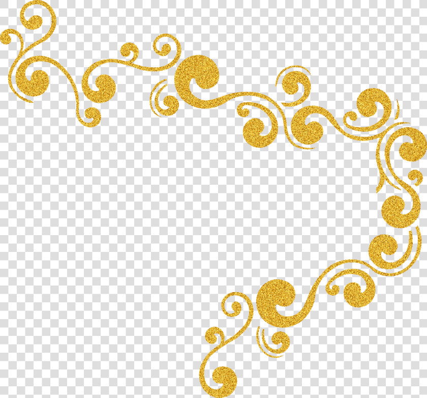 Glitter Gold Clip Art   Border Gold Glitter Png  Transparent PngTransparent PNG