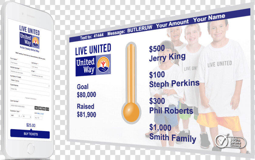 Live And Digital Fundraising Events   United Way  HD Png DownloadTransparent PNG