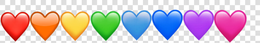  hearts  heartemoji  rainbow  pride  pridemonth  pridemonthend   Line Of Rainbow Hearts Png  Transparent PngTransparent PNG