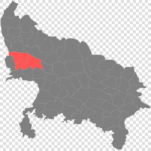 Blank Map Of Uttar Pradesh  HD Png DownloadTransparent PNG