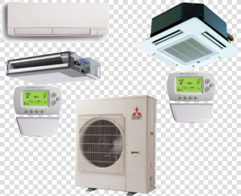 Mitsubishi 5 Zone 42k Btu Heat Pump With Up To Five   Ductless Heat Pump Indoor Unit  HD Png DownloadTransparent PNG