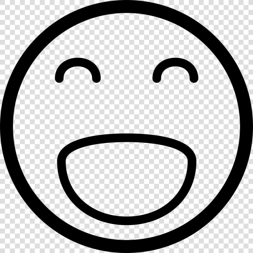 Surprised Emoji Clipart Black And White   Png Download   Happiness Icon  Transparent PngTransparent PNG