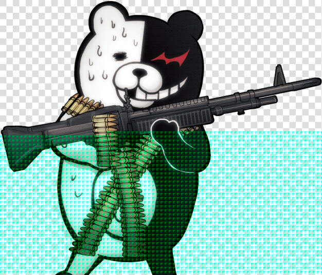 Transparent Holding Gun Png   Monokuma Gun Sprite  Png DownloadTransparent PNG