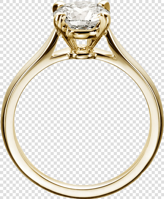 Cartier Solitaire Ring Gold  HD Png DownloadTransparent PNG